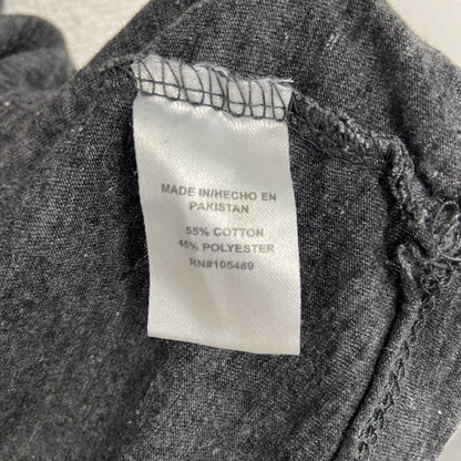 HOT LWATHEAS　半袖プリントTシャツ　両面プリント　ダークグレー　Lサイズ