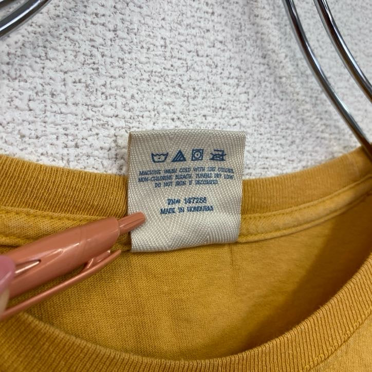 古着 used　simply southern　半袖両面プリントTシャツ　ひまわり　コットン100％　黄色　XLサイズ