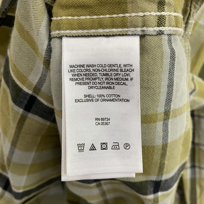 Columbia　コロンビア　長袖シャツ　チェック柄　カーキ　XLサイズ