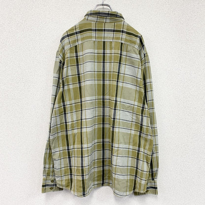 Columbia　コロンビア　長袖シャツ　チェック柄　カーキ　XLサイズ