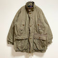 古着 used　IN CROWD　長袖ハイネックブルゾン　厚手アウター　ベージュ　黄土色　秋冬服　ビッグシルエット　XLサイズ