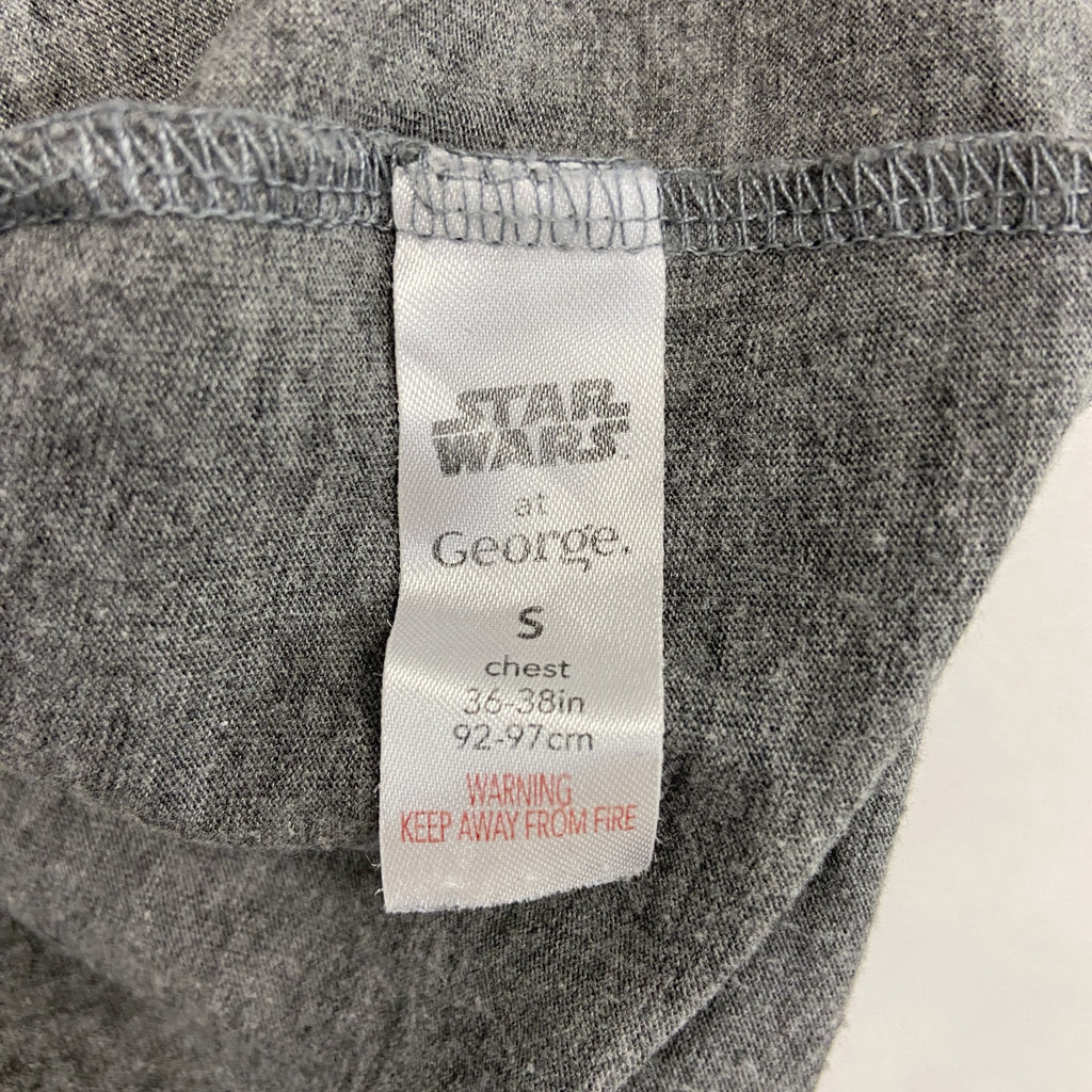 STAR WARS　スターウォーズ　Disney　ディズニー　George　半袖プリントTシャツ　灰色　グレー　Sサイズ