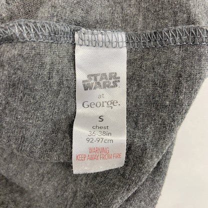 STAR WARS　スターウォーズ　Disney　ディズニー　George　半袖プリントTシャツ　灰色　グレー　Sサイズ