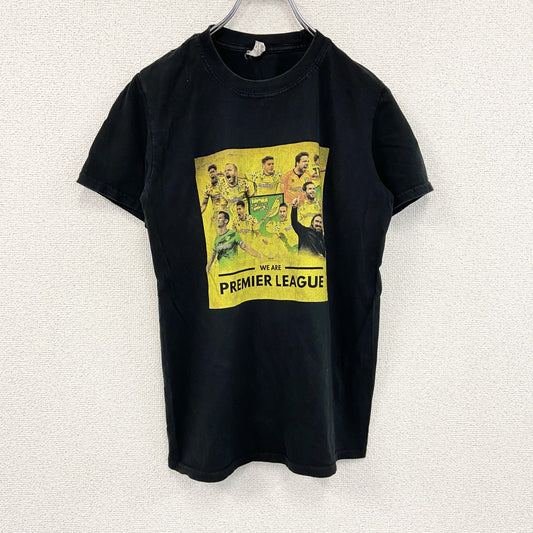 GILDAN　ギルダン　半袖プリントTシャツ　ノリッジシティFC　黒　ブラック　Sサイズ
