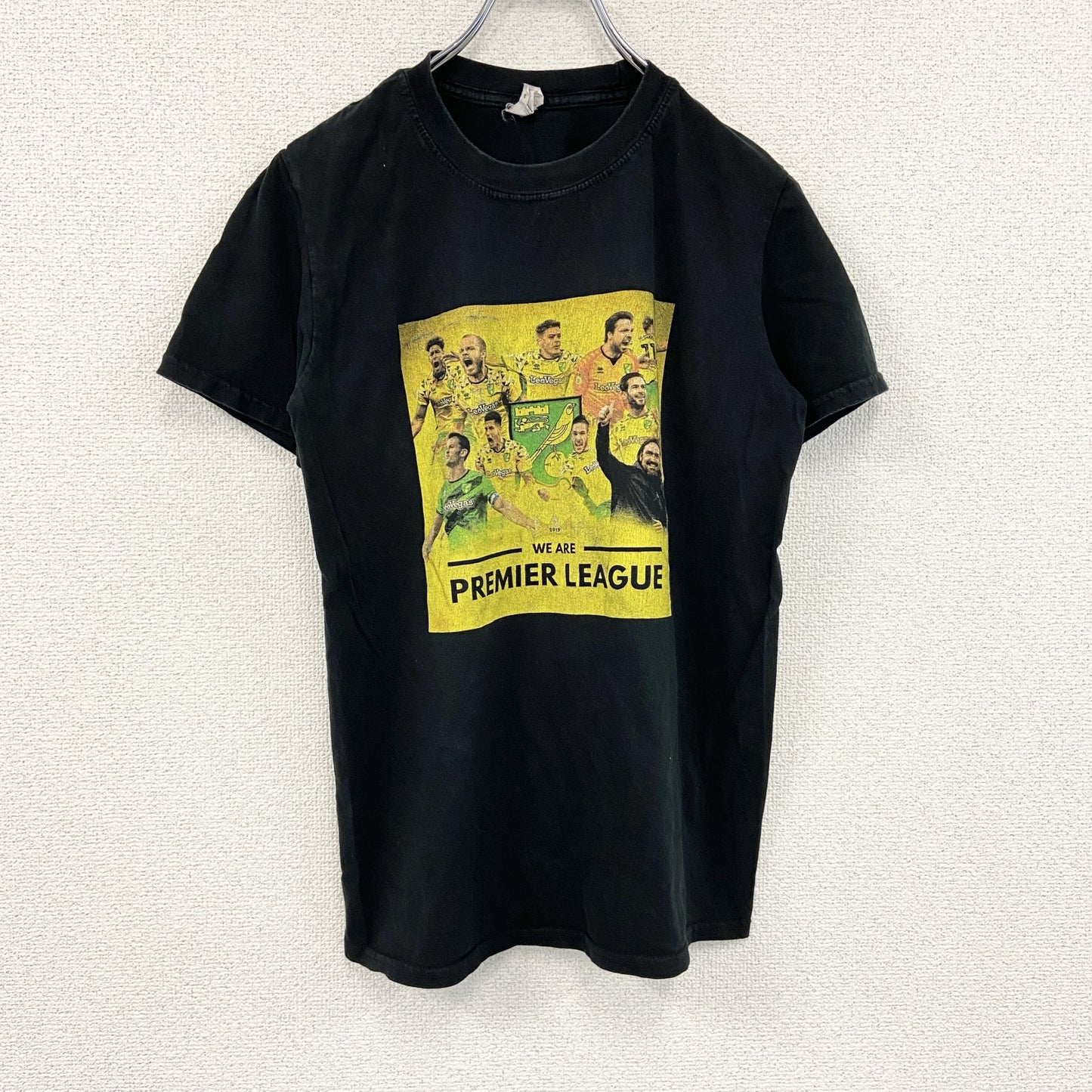 GILDAN　ギルダン　半袖プリントTシャツ　ノリッジシティFC　黒　ブラック　Sサイズ