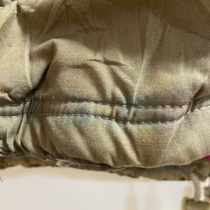 古着 used　IN CROWD　長袖ハイネックブルゾン　厚手アウター　ベージュ　黄土色　秋冬服　ビッグシルエット　XLサイズ