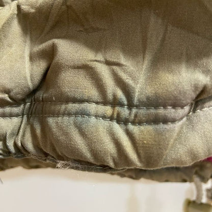 古着 used　IN CROWD　長袖ハイネックブルゾン　厚手アウター　ベージュ　黄土色　秋冬服　ビッグシルエット　XLサイズ