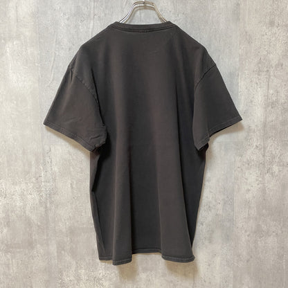 古着 used　ブードゥ教　Voo Doo　半袖プリントTシャツ　スカル　ドクロ柄　黒　ブラック　レトロデザイン　クルーネック