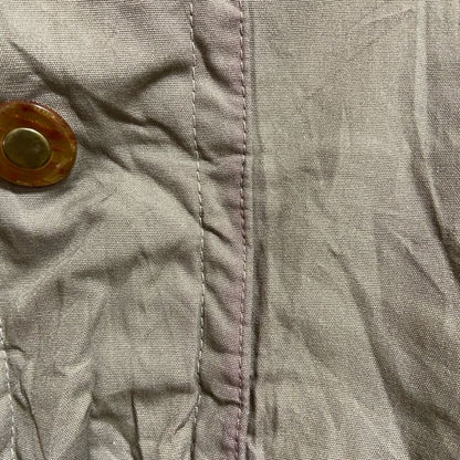 古着 used　IN CROWD　長袖ハイネックブルゾン　厚手アウター　ベージュ　黄土色　秋冬服　ビッグシルエット　XLサイズ