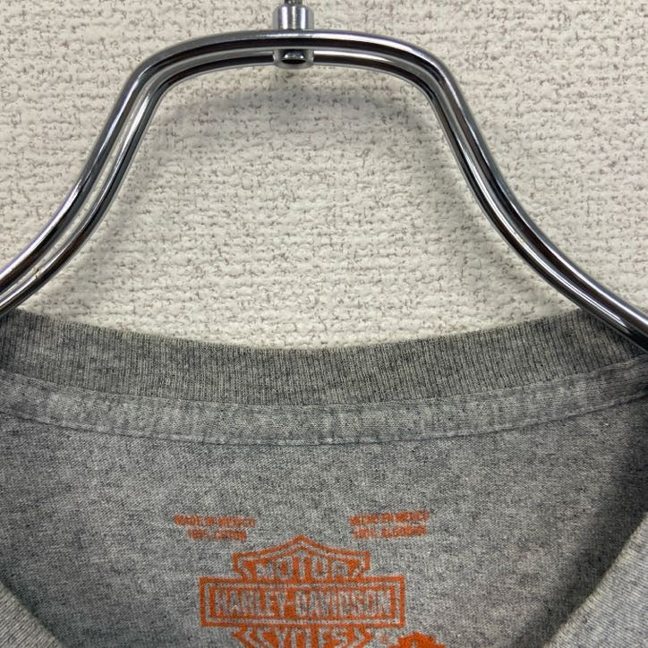 古着 used　HARLEY DAVIDSON　ハーレーダビッドソン　半袖両面プリントTシャツ　灰色　グレー　Lサイズ