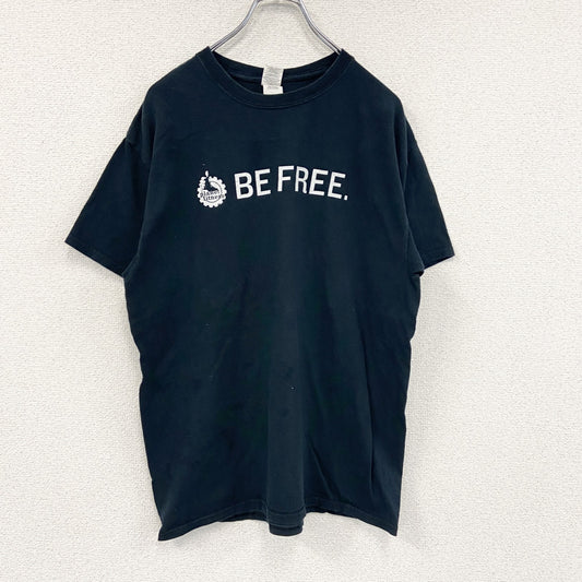 GILDAN　ギルダン　半袖プリントTシャツ　BE FREE　黒　ブラック　Lサイズ