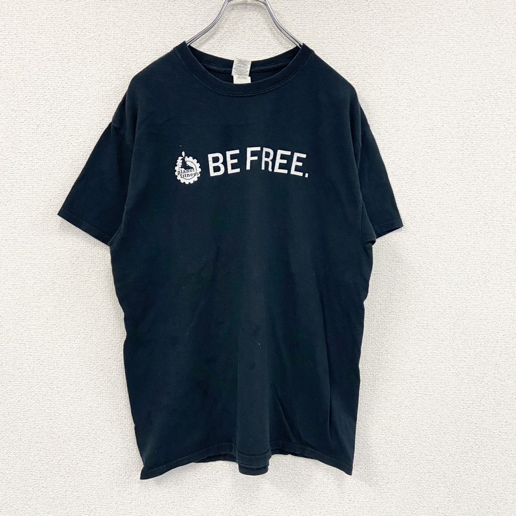 GILDAN　ギルダン　半袖プリントTシャツ　BE FREE　黒　ブラック　Lサイズ
