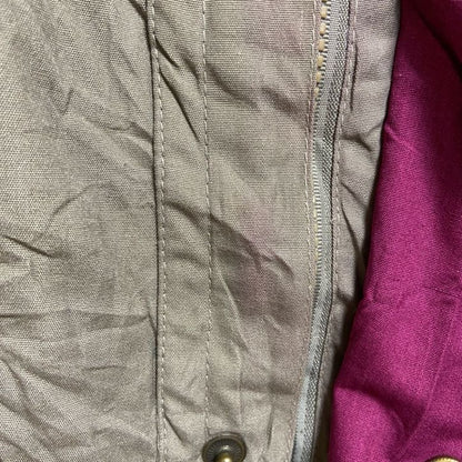古着 used　IN CROWD　長袖ハイネックブルゾン　厚手アウター　ベージュ　黄土色　秋冬服　ビッグシルエット　XLサイズ