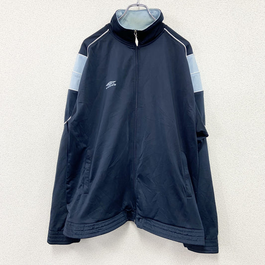 UMBRO　アンブロ　トラックジャケット/ジャージ　刺繍ロゴ　青　ブルー　XLサイズ