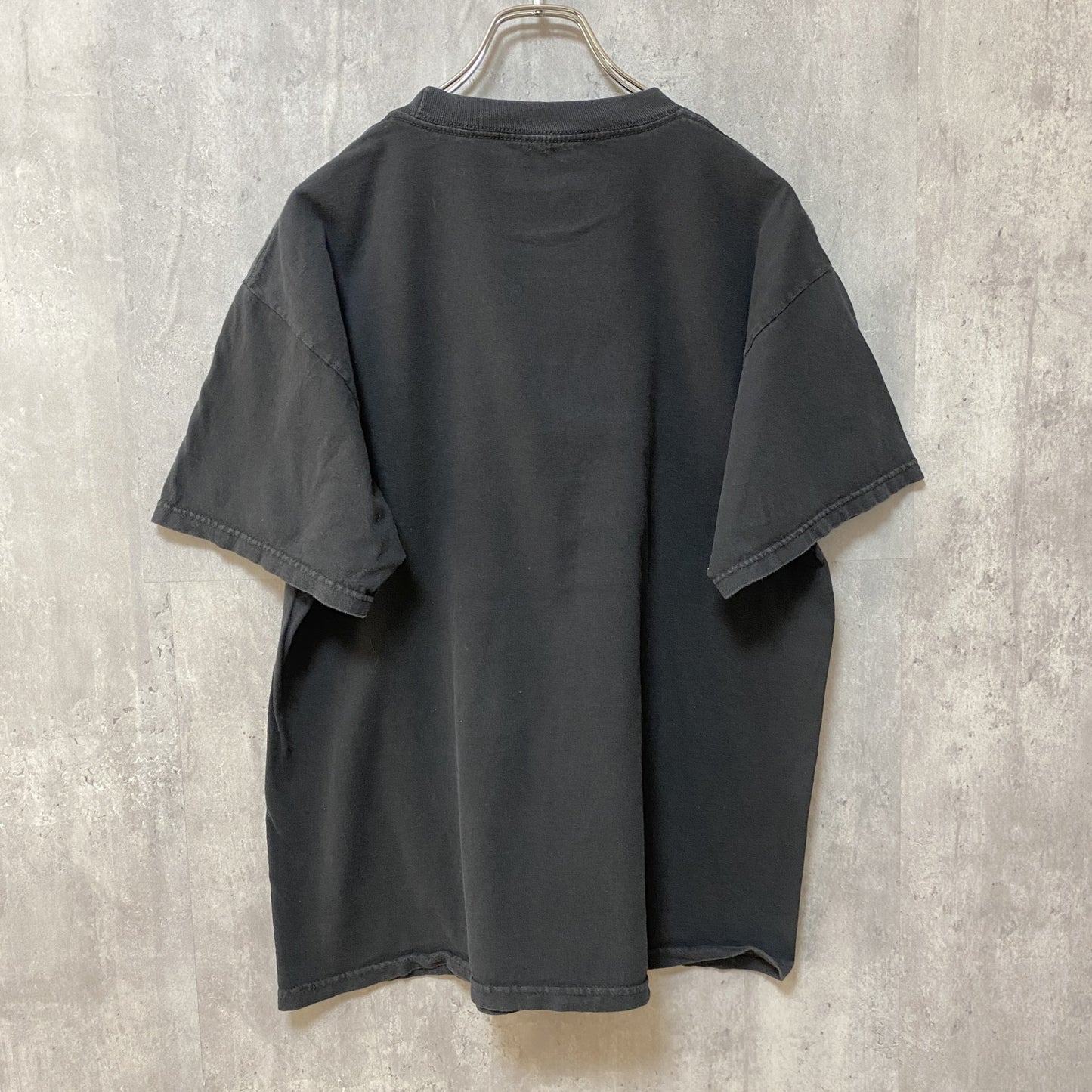 古着 used　半袖プリントTシャツ　アメリカンバイク　スカル　ドクロ柄　ROAD WARRIOR　黒　ブラック　レトロデザイン