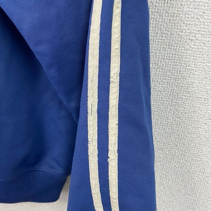 古着 used　FRED PERRY　長袖トラックジャケット　スポーツ　ジャージ　ワンポイントロゴ刺繍　青　ブルー　Sサイズ