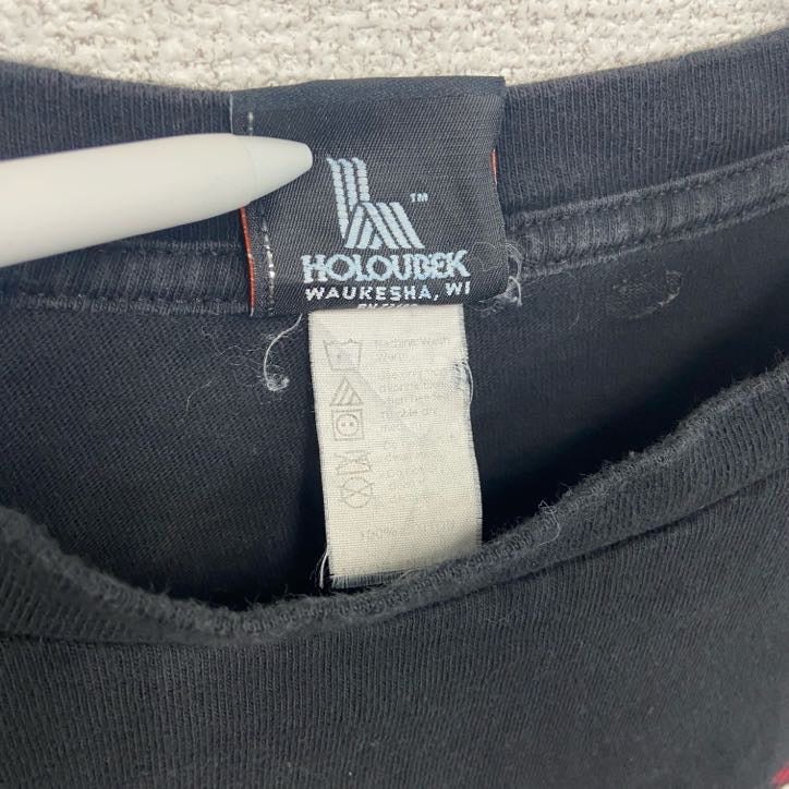 古着 used　HARLEY DAVIDSON　ハーレーダビッドソン　半袖両面プリントTシャツ　黒　ブラック　Lサイズ