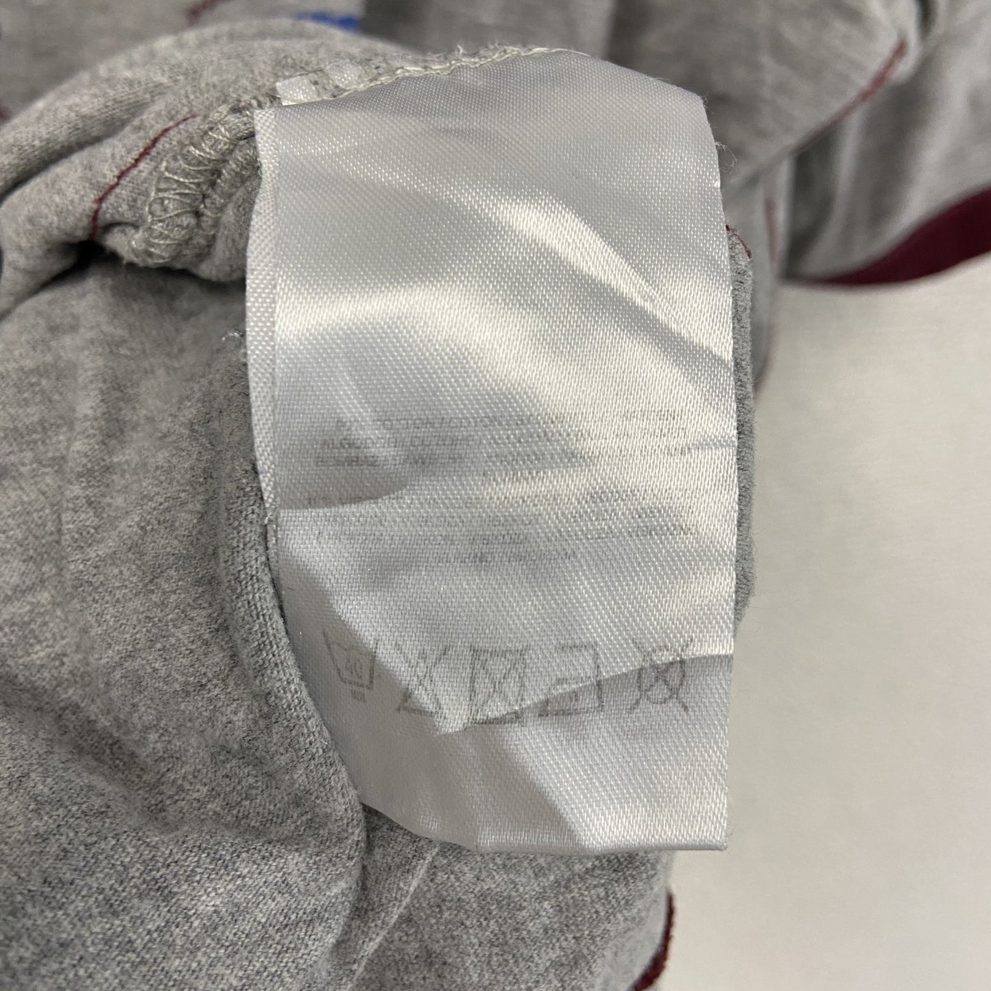 LAUNDRY　半袖リンガーTシャツ　シングルステッチ　前V　灰色　グレー　Lサイズ
