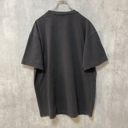 古着 used　USA製　半袖プリントTシャツ　蛇柄　黒　ブラック　レトロデザイン　クルーネック　XLサイズ