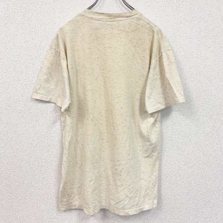古着 used　90s　ONEITA　POWER-T　半袖プリントTシャツ　ラスベガス　LAS VEGAS　ベージュ　Mサイズ