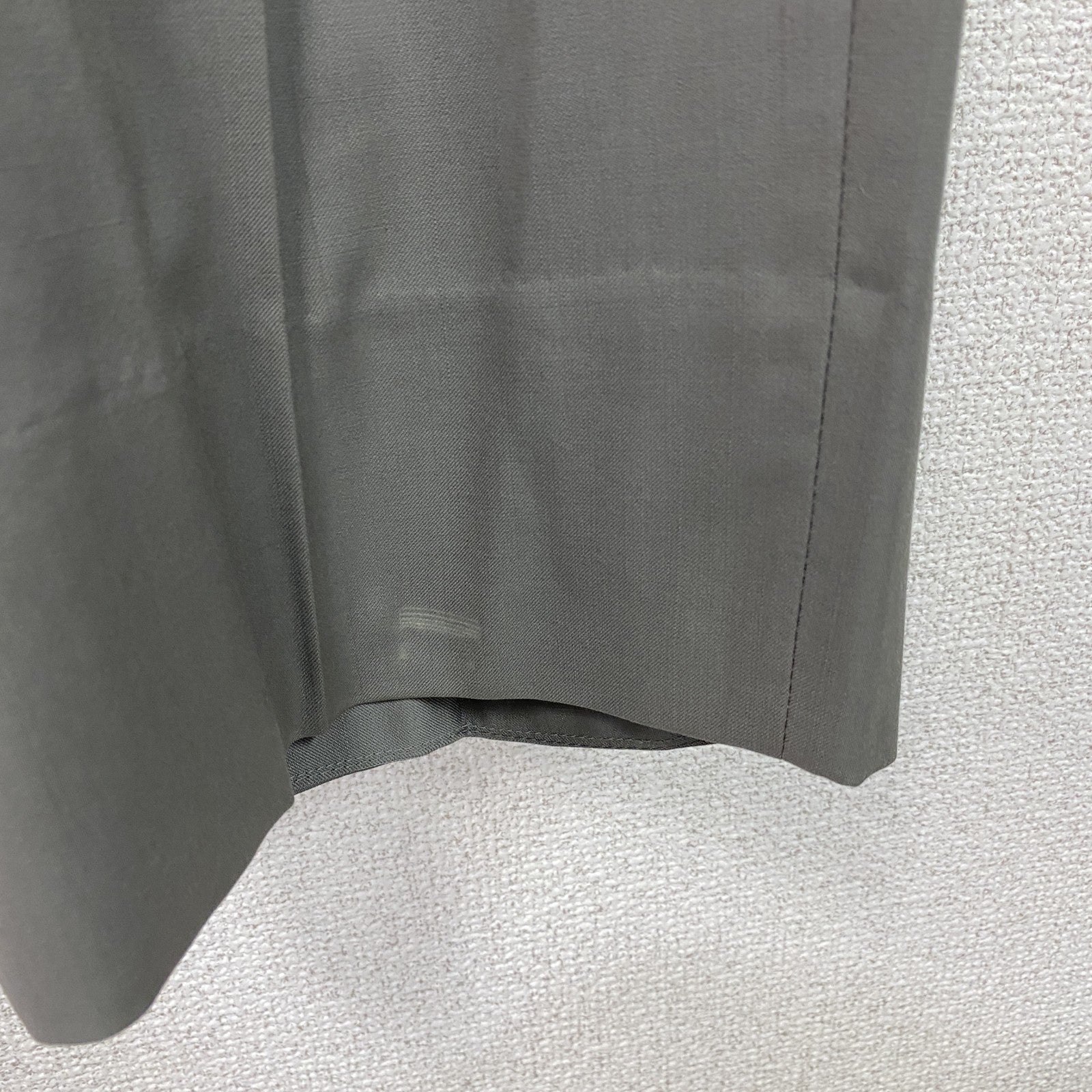 LANVIN　ランバン　ダブルスーツ　セットアップ　ヴィンテージ　グレー　カーキ　Sサイズ