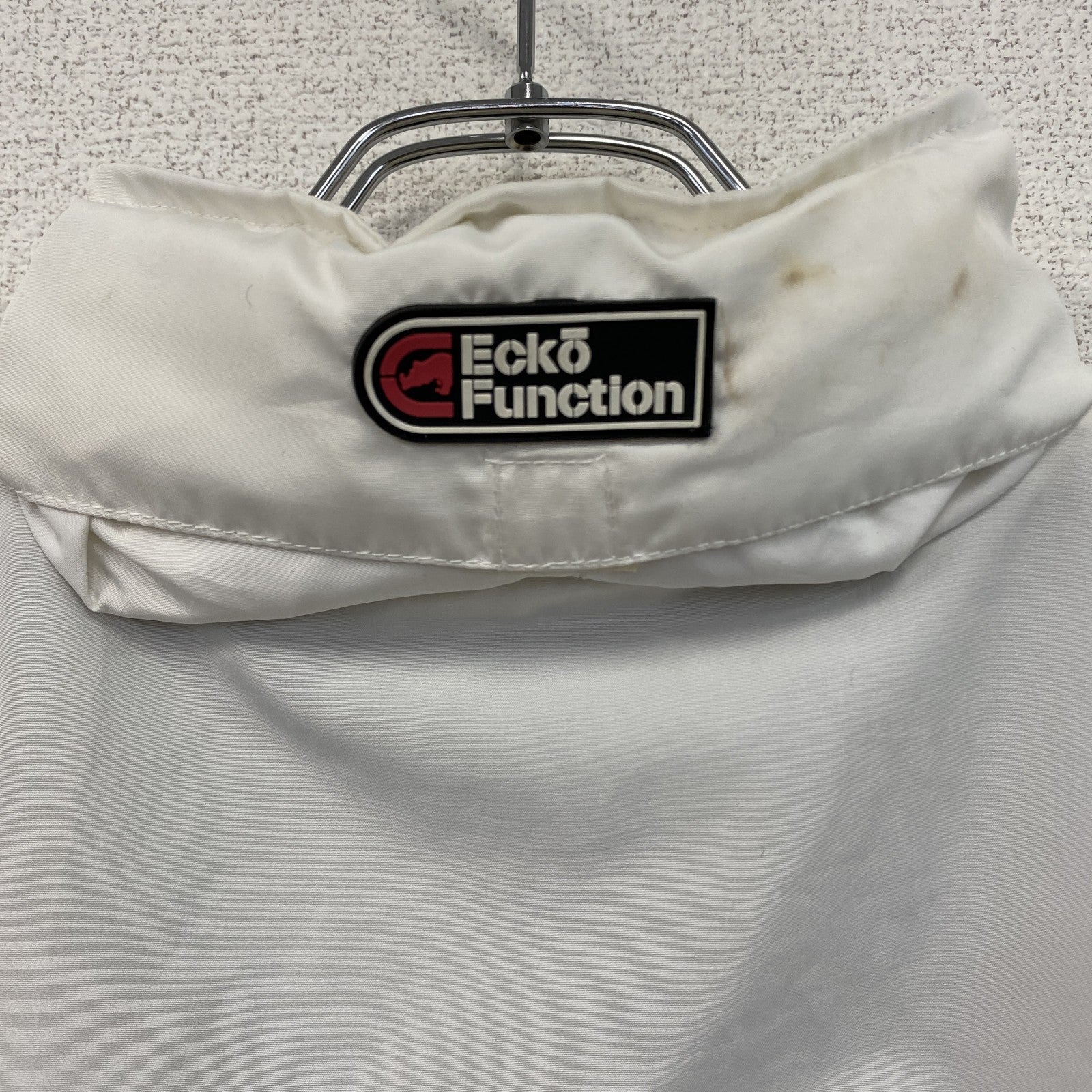 ECKO　エコーアンリミテッド　フルジップジャケット　デカロゴ　黒　ブラック　白　ホワイト　Lサイズ