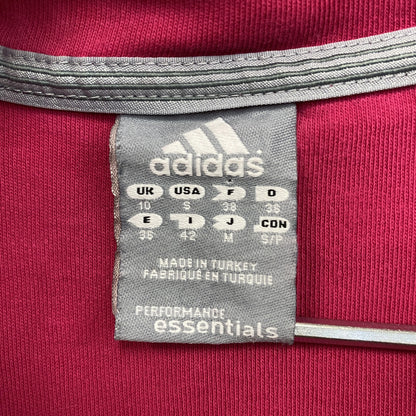 00s　adidas　アディダス　トラックジャケット/ジャージ　パフォーマンスロゴ　刺繡ロゴ　ヴィンテージ　ピンク　Mサイズ