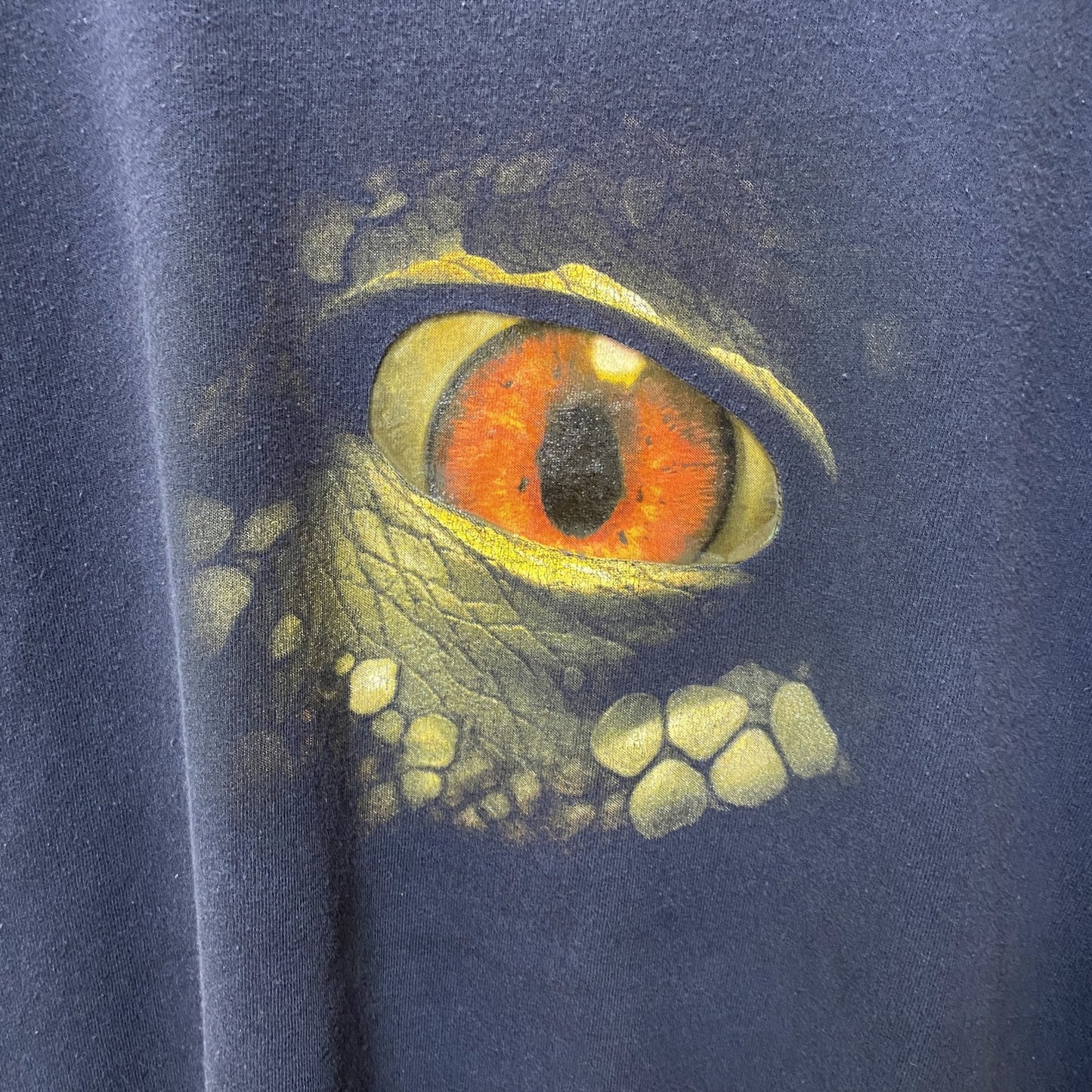 古着 used　半袖アニマル柄プリントTシャツ　恐竜　バックプリント　レトロデザイン　クルーネック　ビッグシルエット　XLサイズ