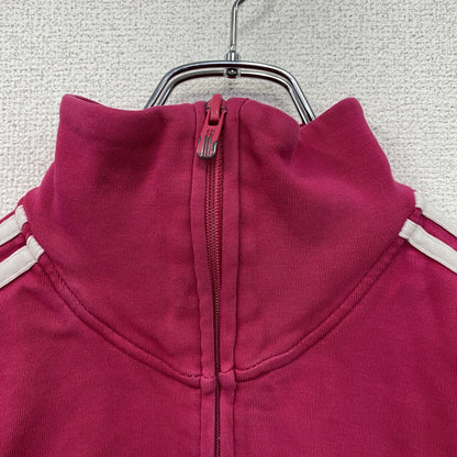 00s　adidas　アディダス　トラックジャケット/ジャージ　パフォーマンスロゴ　刺繡ロゴ　ヴィンテージ　ピンク　Mサイズ