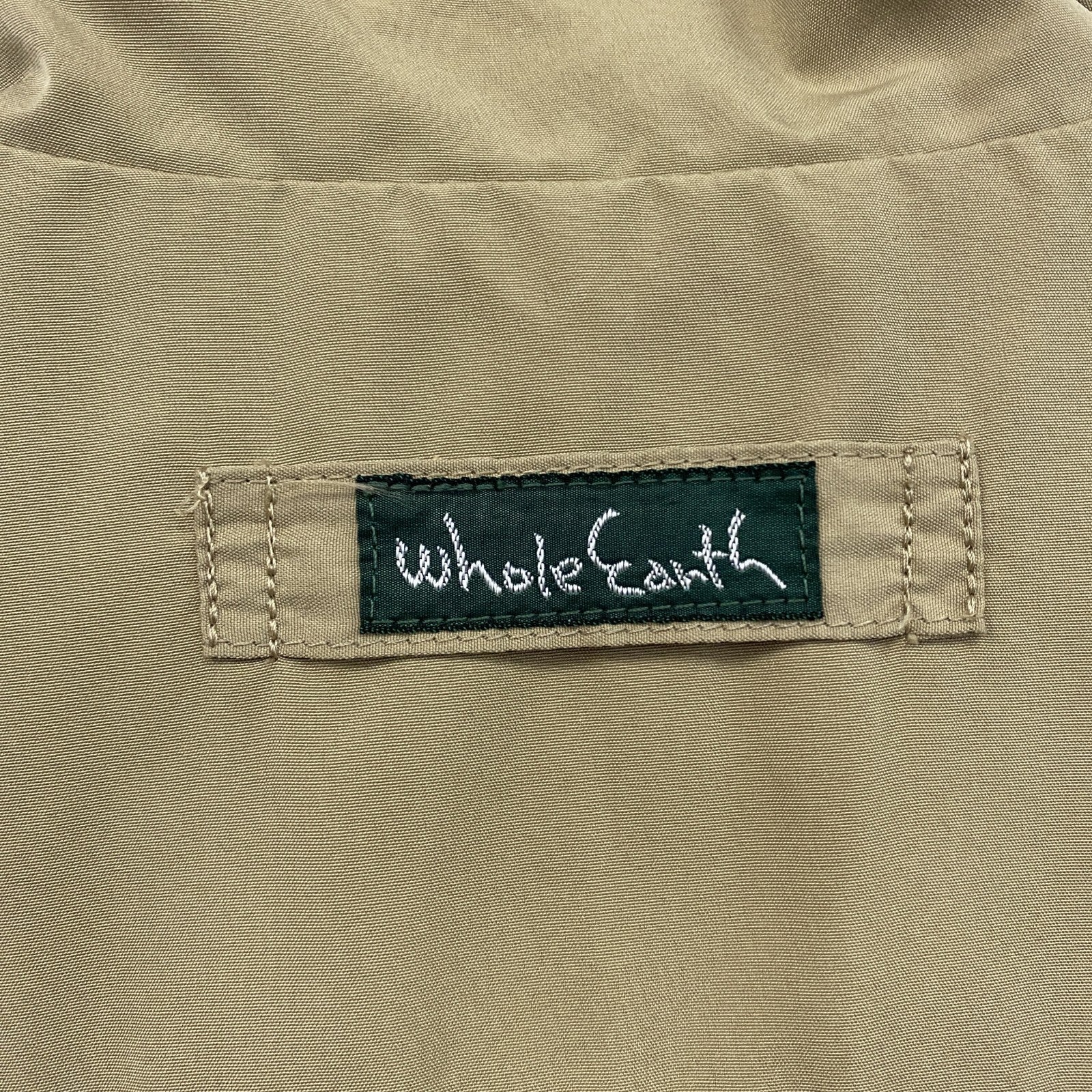 Whole Earth　ホールアース　トレッキングベスト　フィッシングベスト　ベージュ　Sサイズ