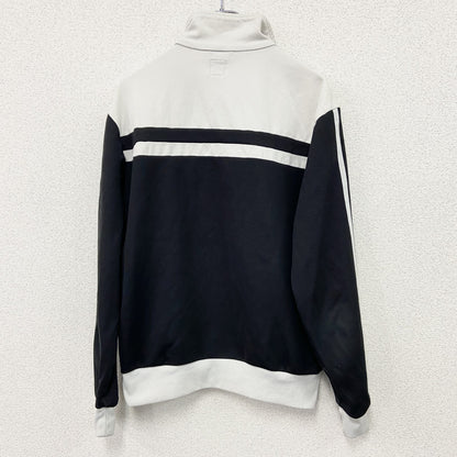 00s　adidas　アディダス　トラックジャケット/ジャージ　刺繍ロゴ　ヴィンテージ　黒　ブラック　白　ホワイト　Mサイズ