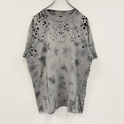 UNIQLO　ユニクロ　FUTURA　フューチュラ　半袖Tシャツ　シングルステッチ　タイダイ柄　灰色　グレー　XLサイズ
