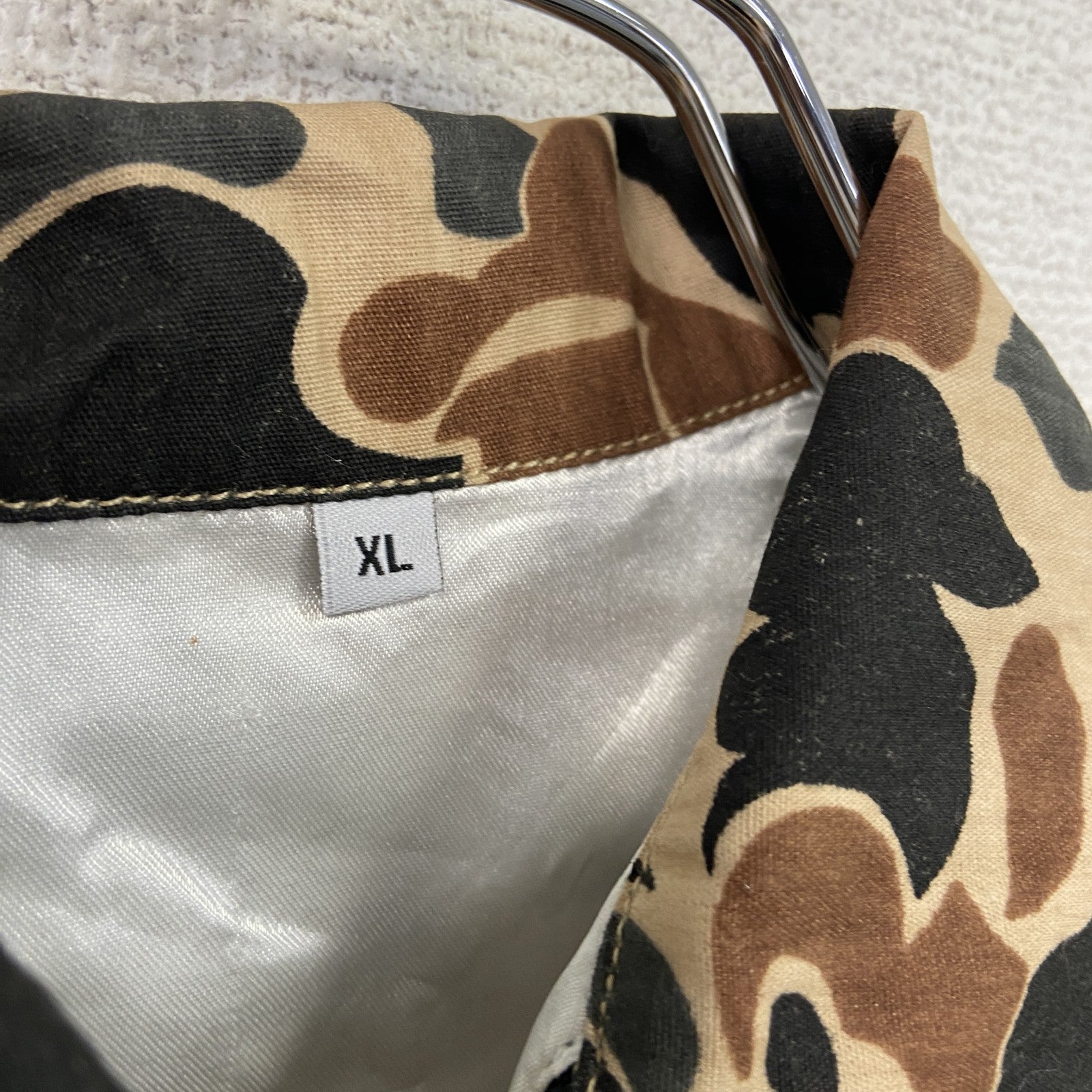 ベトジャン　ベトナムジャケット　スーベニアジャケット　ブルゾン　レプリカ　リメイク　刺繍　迷彩　カモフラージュ　XLサイズ