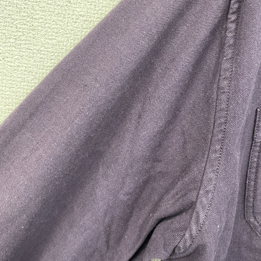 Eddie Bauer　エディーバウアー　長袖シャツ　2つポケット　紫　パープル　XLサイズ