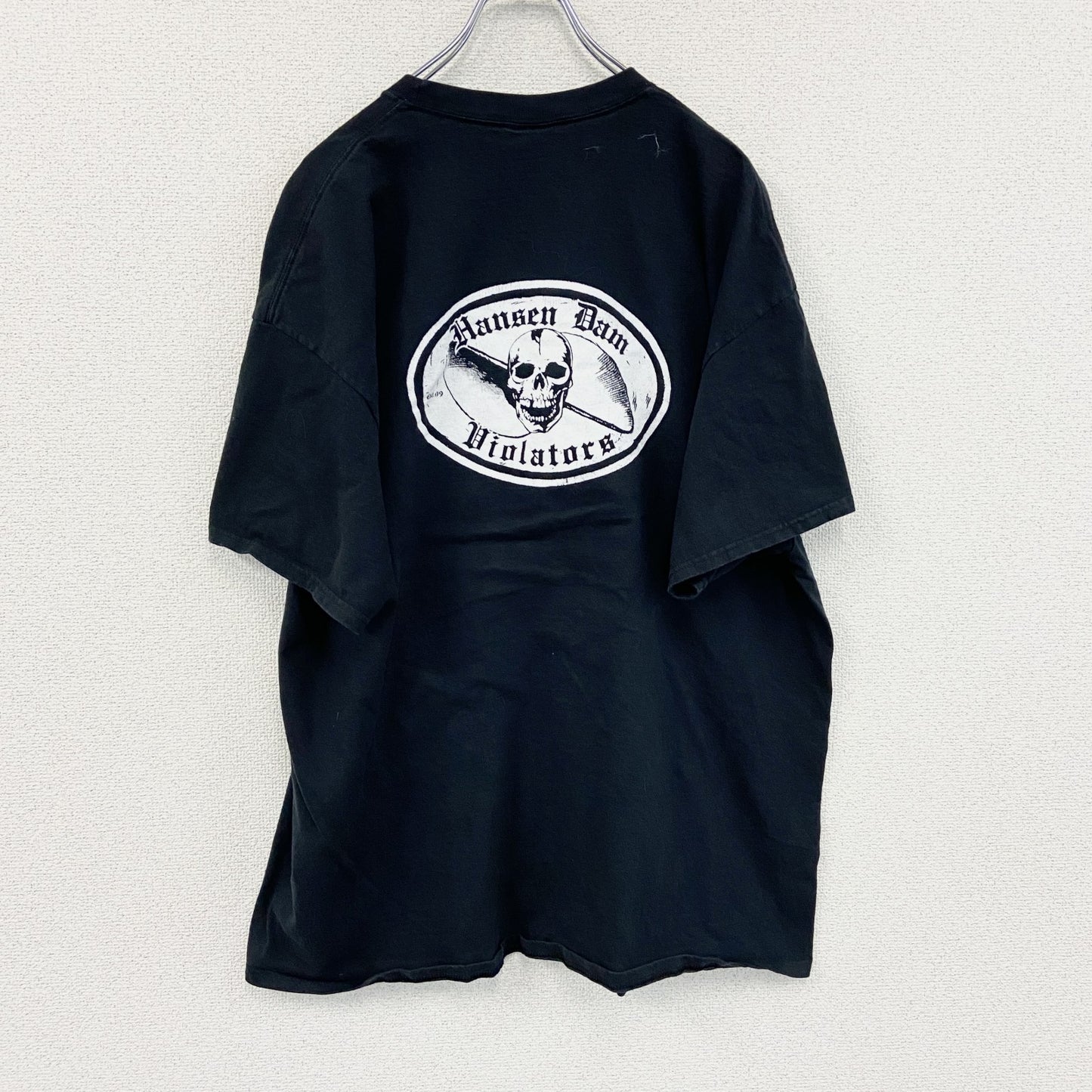 PORT&COMPANY　ポートアンドカンパニー　半袖プリントTシャツ　スカル　骸骨　黒　ブラック　2XLサイズ