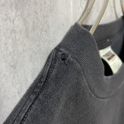 古着 used　TULTEX　半袖プリントTシャツ　黒　バックプリント　背番号　レトロデザイン　クルーネック　ビッグシルエット