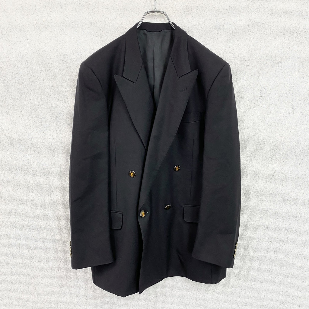 pierre cardin　ピエールカルダン　テーラードジャケット　ブレザー　紺ブレ　紺　ネイビー　96A6サイズ