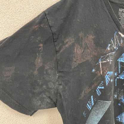 APT.9　半袖プリントTシャツ　黒　ブラック　2XLサイズ