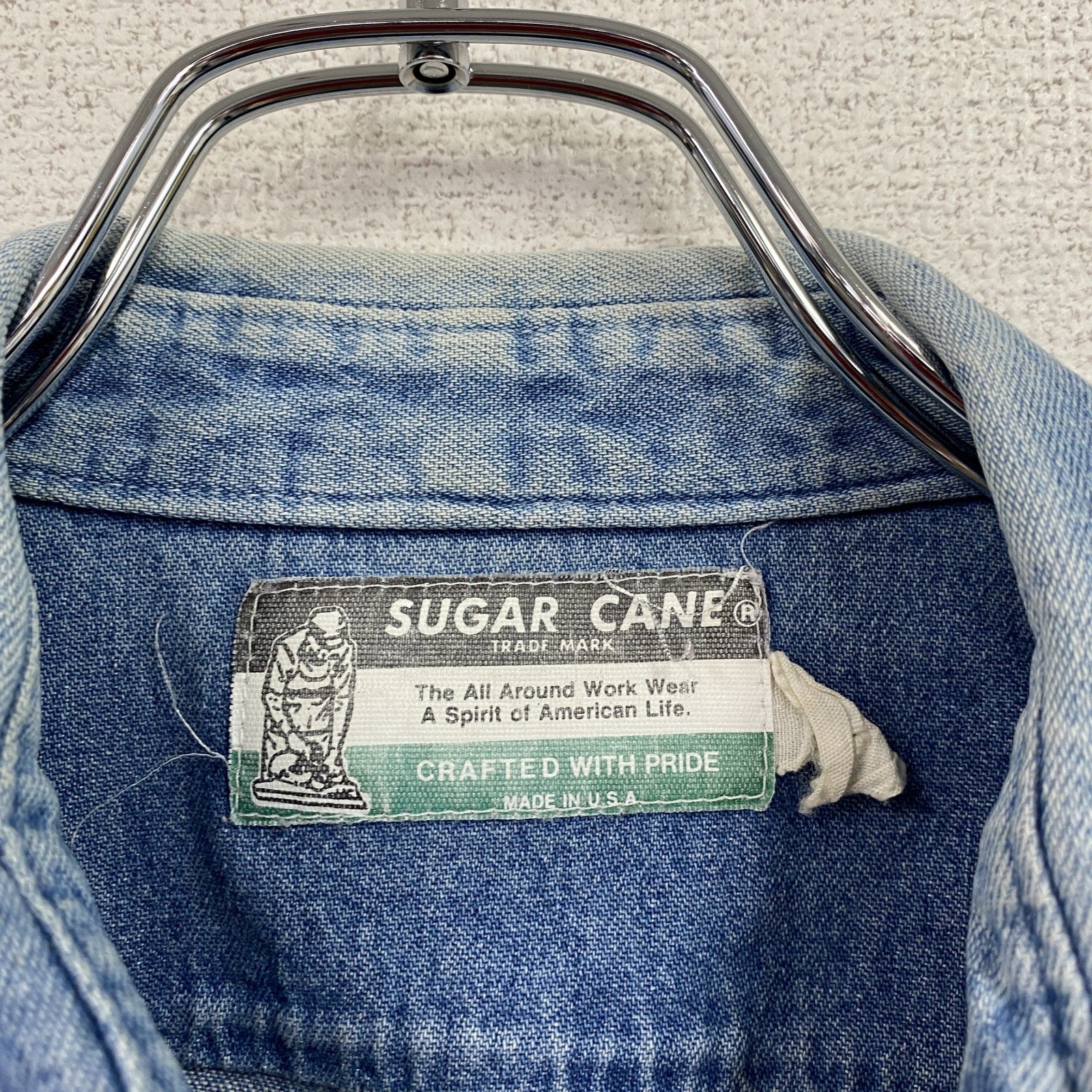 SUGAR CANE　シュガーケーン　長袖デニムシャツ　フラップポケット　インディゴ　