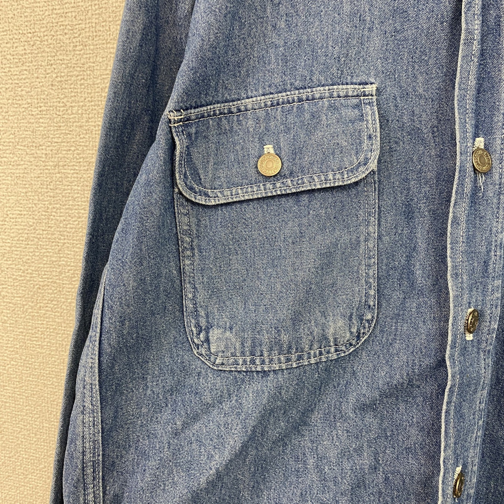 SUGAR CANE　シュガーケーン　長袖デニムシャツ　フラップポケット　インディゴ　