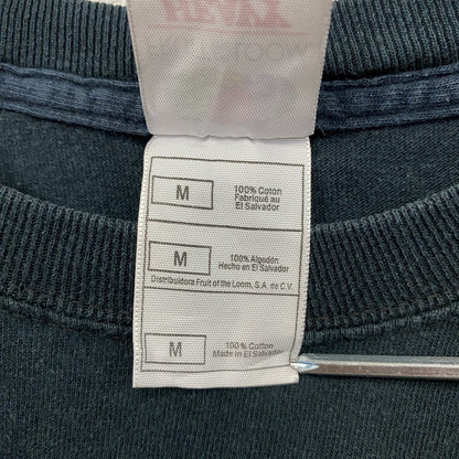 00s　FRUIT OF THE LOOM　ANTI HIP HOP　半袖プリントTシャツ　骸骨　スカル　黒　ブラック　Mサイズ
