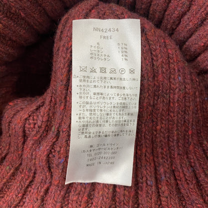 THE NORTH FACE　ザ・ノースフェイス　ビーニー　ニットキャップ　赤　レッド　Fサイズ
