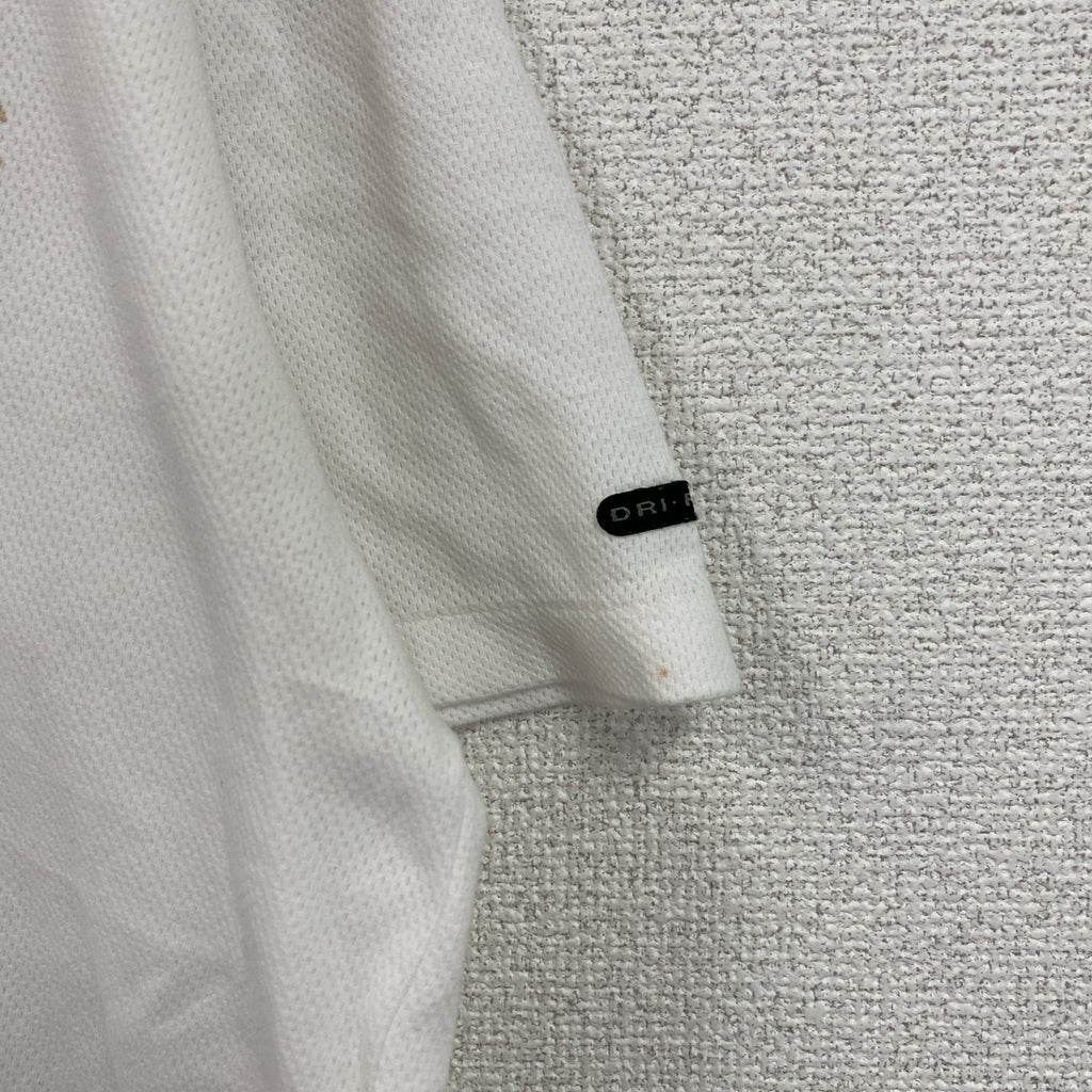 古着 used　～00s　NIKE ナイキ　DRI-FIT　半袖プリントTシャツ　シングルステッチ　白　ホワイト　Lサイズ