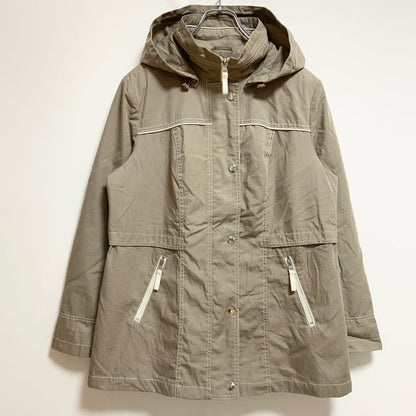古着 used　Tradition　長袖マウンテンパーカー　ハイネックアウター　ベージュ　秋冬服　レトロ　Lサイズ