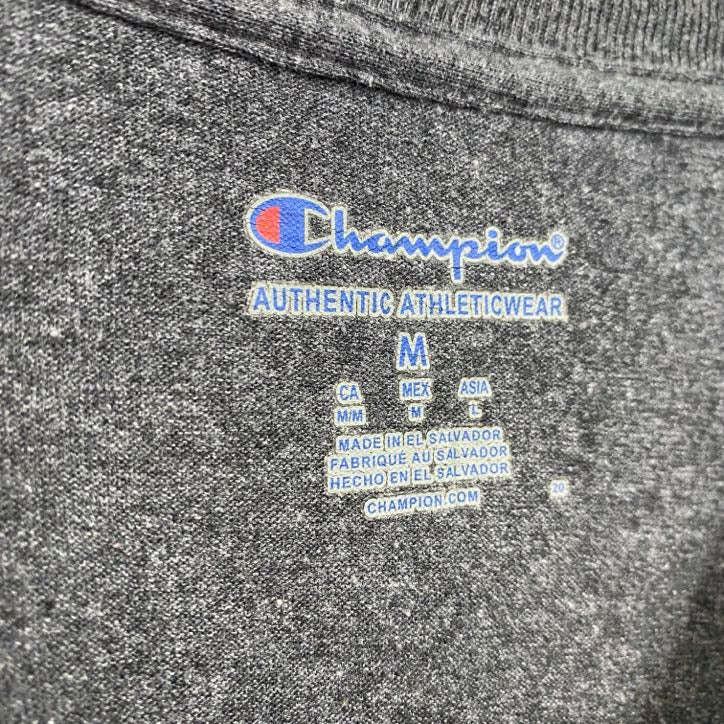 古着 used　champion　チャンピオン　半袖カレッジプリントTシャツ　ワシントン大学　セントルイス　ダークグレー　Lサイズ