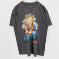 古着 used　ドラゴンボールZ　スーパーサイヤ人　半袖アニメプリントTシャツ　キャラクターデザイン　グレー　XLサイズ