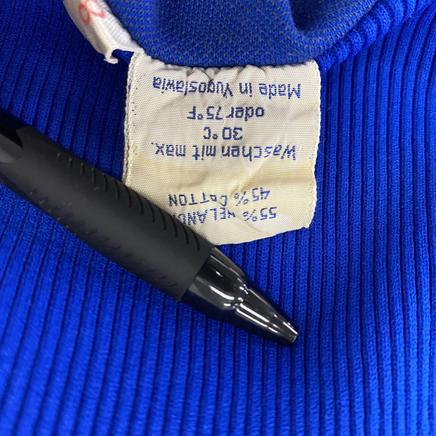 古着 used　60s～　adidas　アディダス　長袖トラックジャケット　フルジップジャージ　ヴィンテージ　青　ブルー　8サイズ