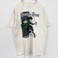 古着 used　進撃の巨人　リヴァイ兵長　半袖アニメプリントTシャツ　キャラクターデザイン　クルーネック　白　ホワイト　Lサイズ