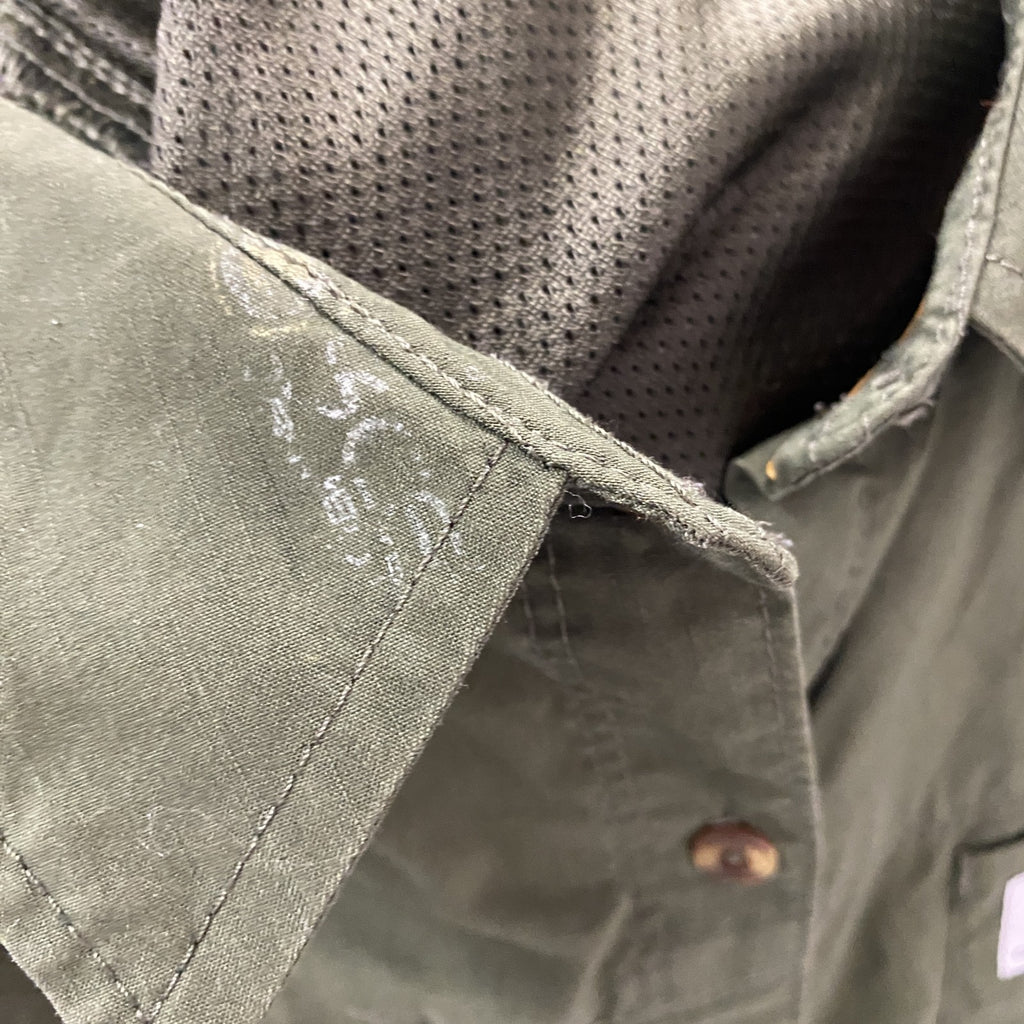 Carhartt　カーハート　長袖ワークシャツ　ダブルポケット　マチ付　緑　グリーン　XLサイズ