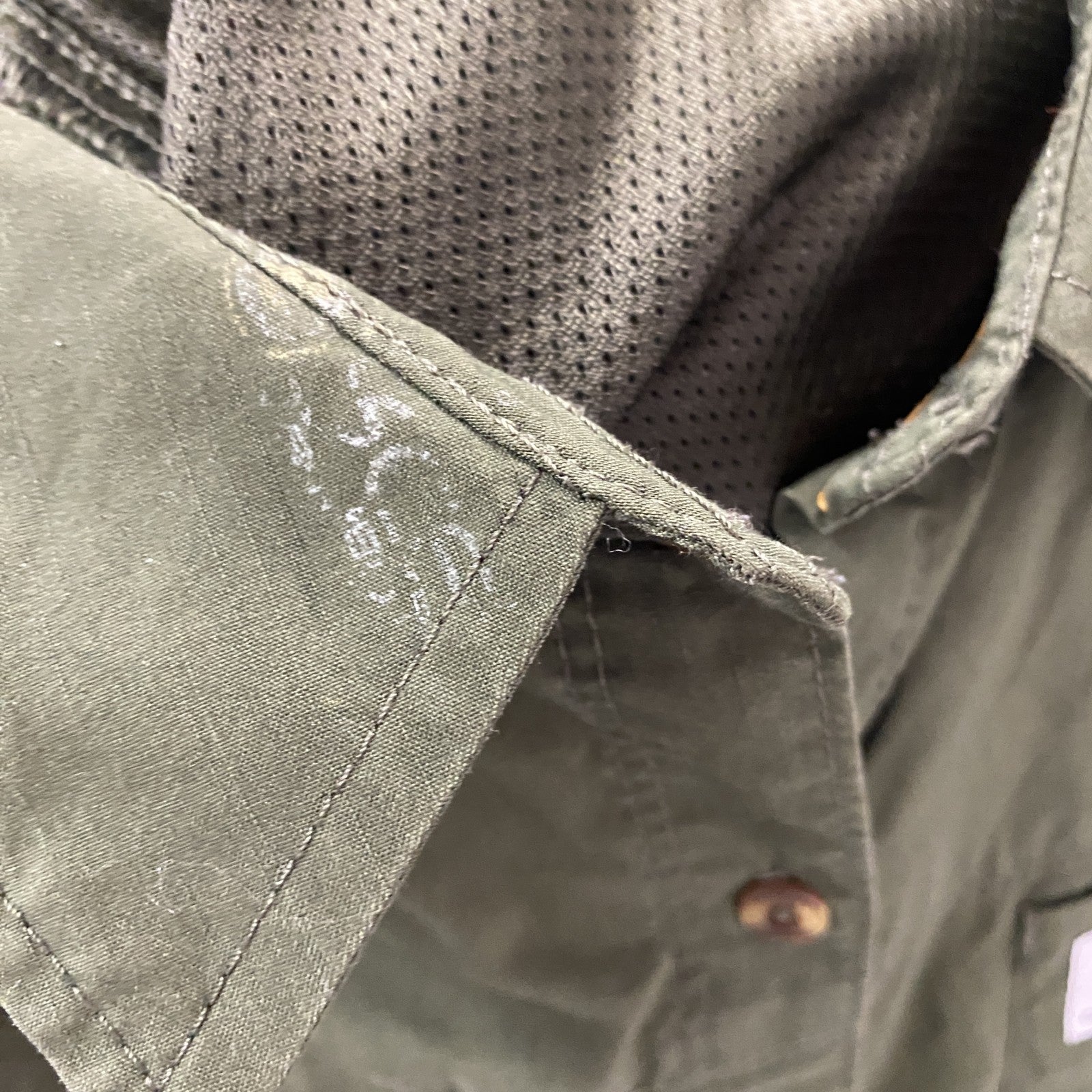 Carhartt　カーハート　長袖ワークシャツ　ダブルポケット　マチ付　緑　グリーン　XLサイズ